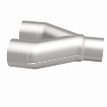 Load image into Gallery viewer, MagnaFlow Universal Trans Y-Pipe All SS 4inch (Dual) 3.5inch (Single) x 13inch (Overall) - 10800