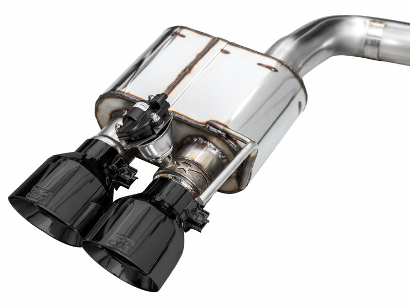 AWE 2024 Ford Mustang GT Fastback S650 RWD SwitchPath Cat-Back Exhaust w/ Quad Diamond Black Tips - 3025-43650