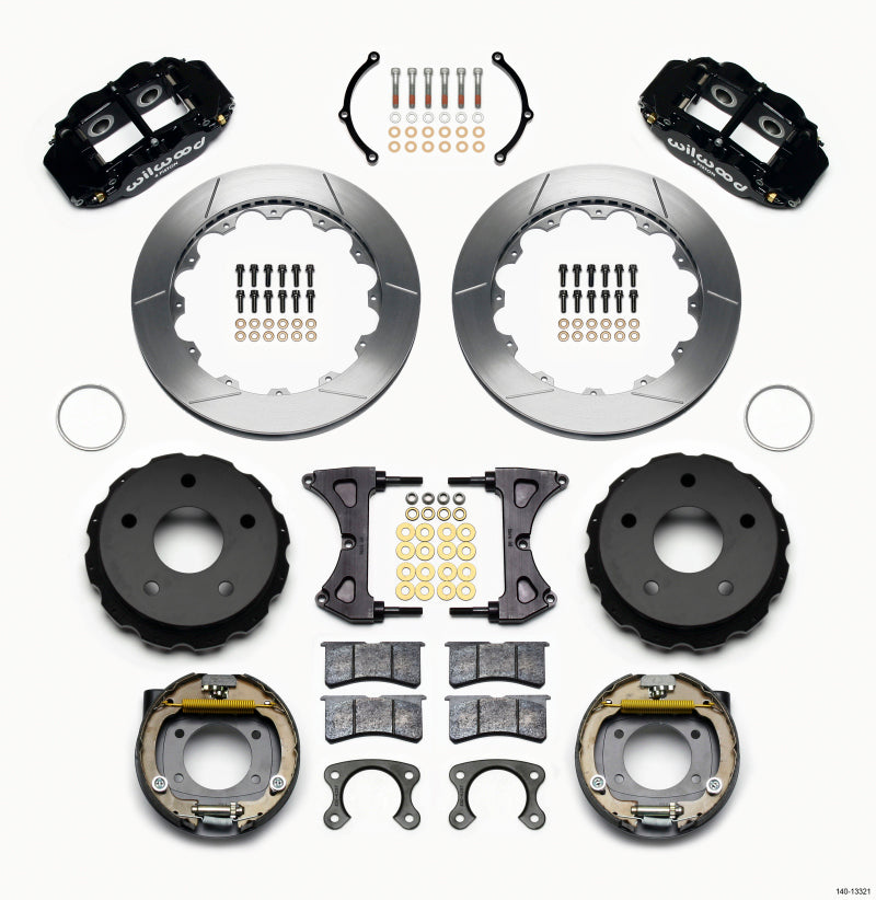 Wilwood Narrow Superlite 4R Rear P-Brk Kit 12.88in Small Ford 2.36in Off Bronco 5 x 5.50 - 140-13321
