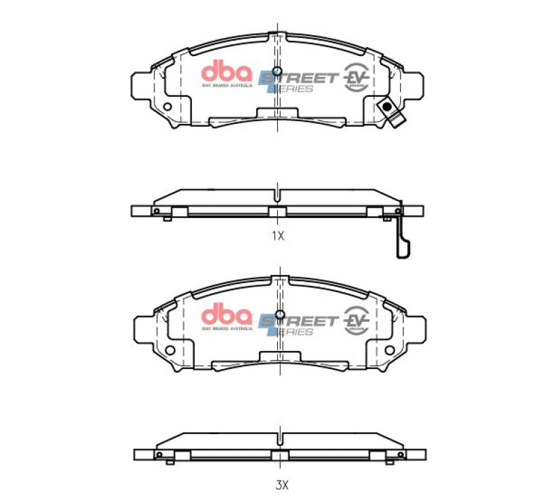 DBA 05-24 Nissan Frontier Front SSEV Street Series Brake Pads - DB1835SSEV