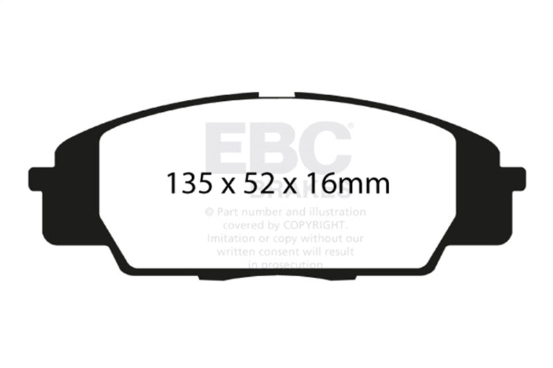 EBC 07-11 Acura CSX (Canada) 2.0 Type S Greenstuff Front Brake Pads - DP21254