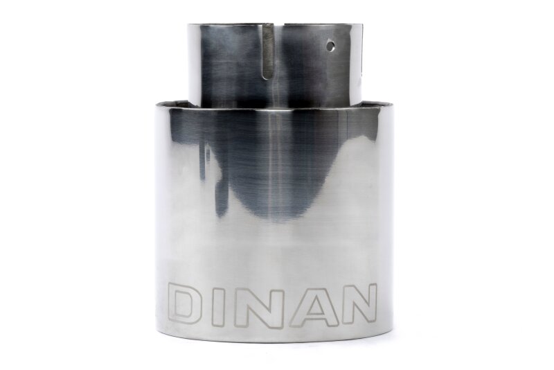 Dinan Double-Walled 4in Clamp-On Exhaust Tip - Polished - 4in Outlet / 3in Inlet - D663-0637-BOX
