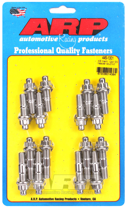 ARP KB Hemi Hex Exhaust Stud Kit 12PT - 445-1301
