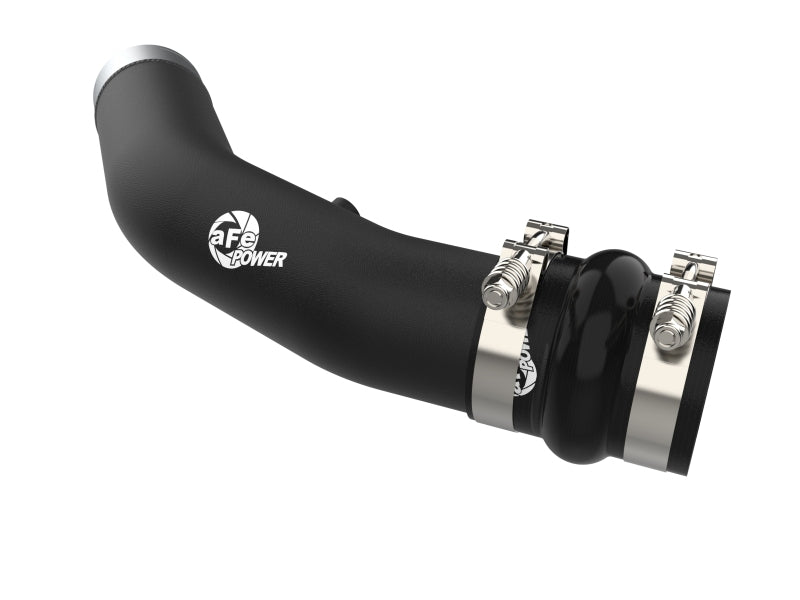 aFe 23-24 Ford Diesel Trucks V8-6.7L (td) BladeRunner 3in. Aluminum Hot Charge Pipe - Black - 46-20738-B