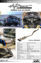Load image into Gallery viewer, HKS Hi-Power Muffler for Civic SI Coupe (FC3) - 31006-BH001