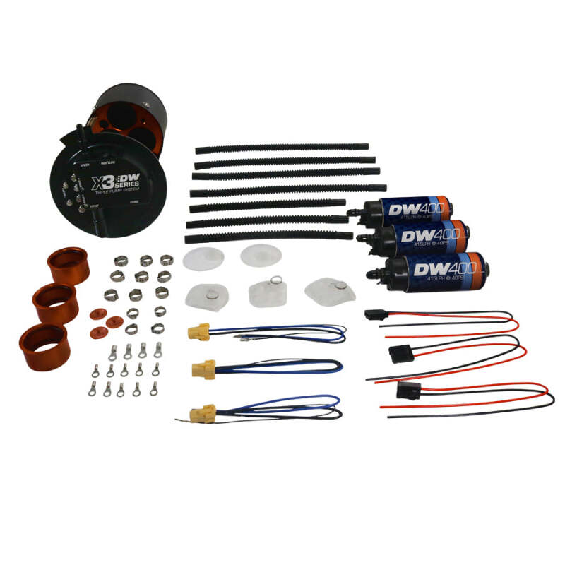DeatschWerks 2015+ Ford F150 Coyote X3 Series Fuel Pump Module W/ Triple DW400 Fuel Pumps - 9-401-7033