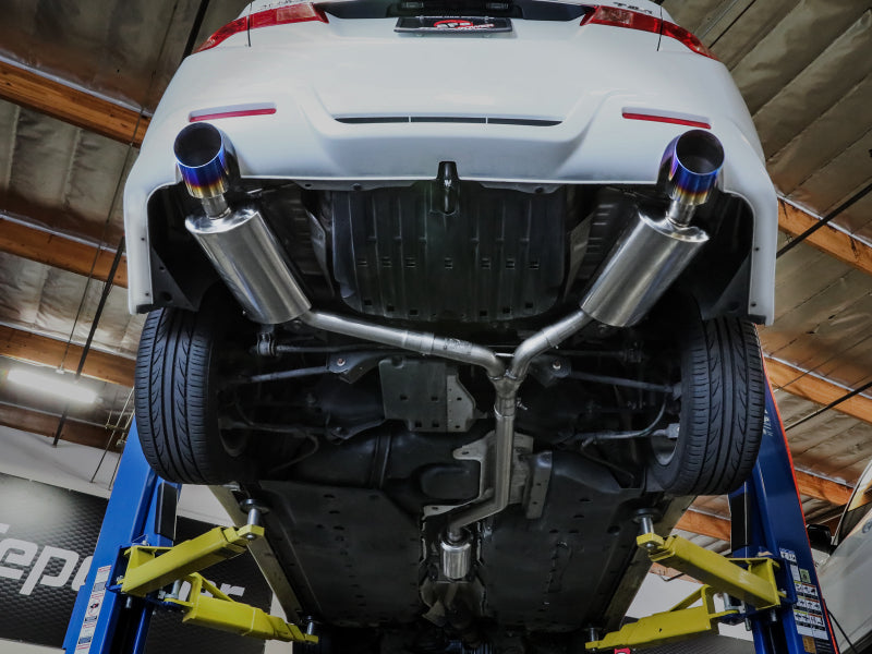 aFe 09-14 Acura TSX L4 2.4L Takeda 2-1/2in to 2-1/4in 304 SS Cat-Back Exhaust System w/ CF Tips - 49-36629-C