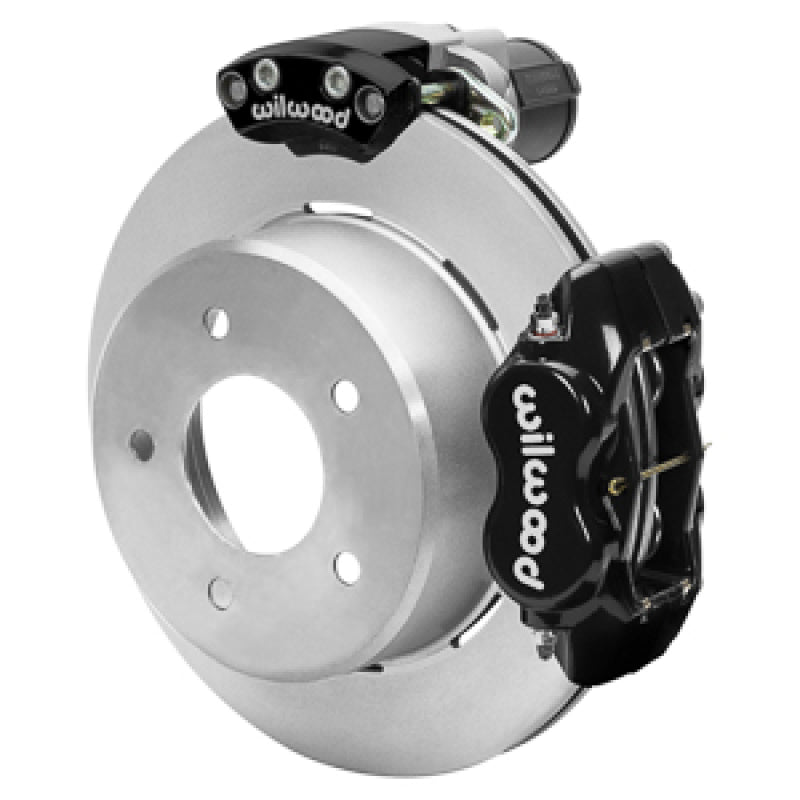 Wilwood 88-98 GM C1500 Rear Electronic Parking Brake Kit Black 12.19in Rotor 3.25in Offset - 140-18043