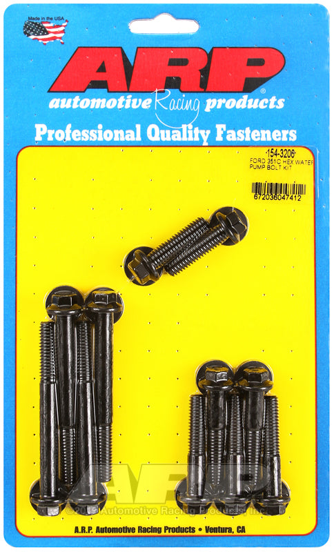 ARP Ford 351C Hex Water Pump Bolt Kit - 154-3206