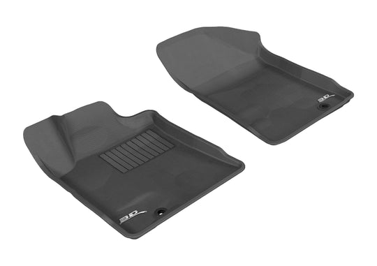 3D MAXpider 2009-2014 Nissan Maxima Kagu 1st Row Floormat - Black - L1NS03011509