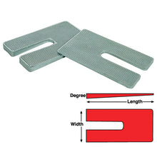 Load image into Gallery viewer, SPC Performance ZINC SHIMS 2.5x5x2.5 deg.