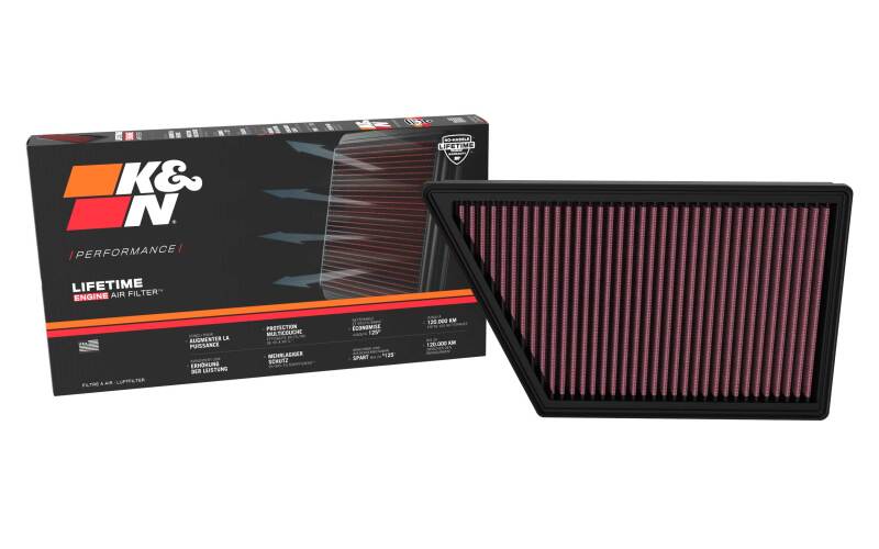 K&N 23-24 Ford Ranger/Everest 2.0L L4 Diesel  Drop-In Air Filter - 33-3185