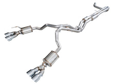 Load image into Gallery viewer, AWE Tuning 2021+ Cadillac Escalade 6.2L 0FG Dual Exit Exhaust System w/ 5in Chrome Silver Tips - 3015-42321