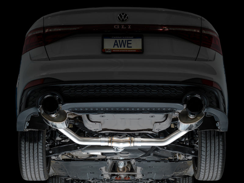 AWE Tuning 22-25 Volkswagen Jetta GLI Touring Edition Exhaust - Diamond Black Tips - 3015-33275