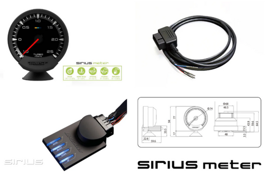 GReddy Sirius OBD Set (Turbo Meter) - 16001755