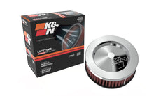 Load image into Gallery viewer, K&amp;N Universal Chrome Filter 2.438in Flange ID x 5.125in OD x 2in H - RC-0850