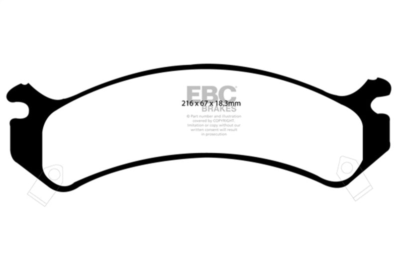 EBC 02 Chevrolet Avalanche 8.1 (2500) Greenstuff Front Brake Pads - DP61305
