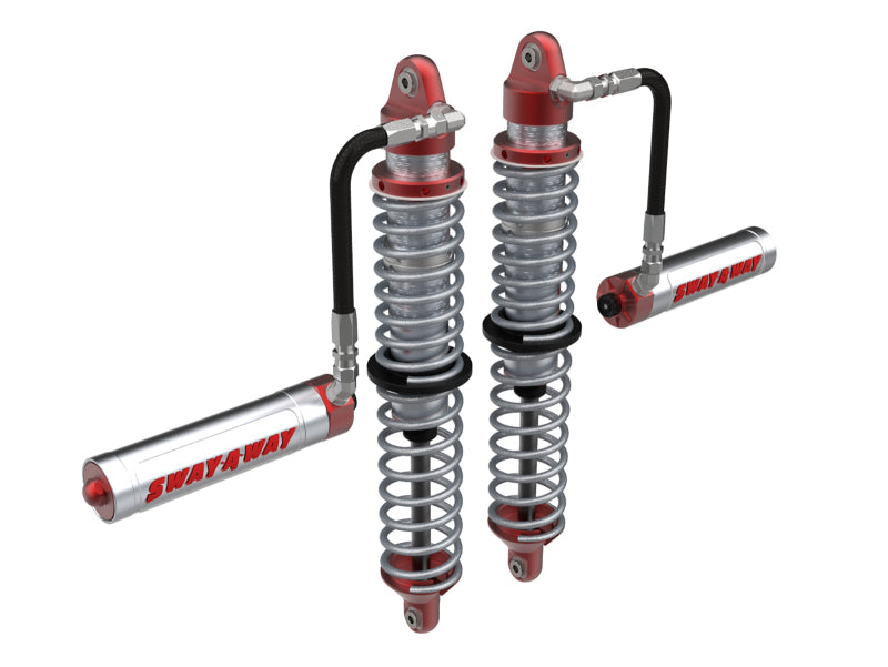 aFe 14-16 Polaris RZR 925/1000cc Sway-A-Way 2.5 Front Coilover Kit w/ Remote Reservoirs and Comp Adj - 851-5600-01-CA