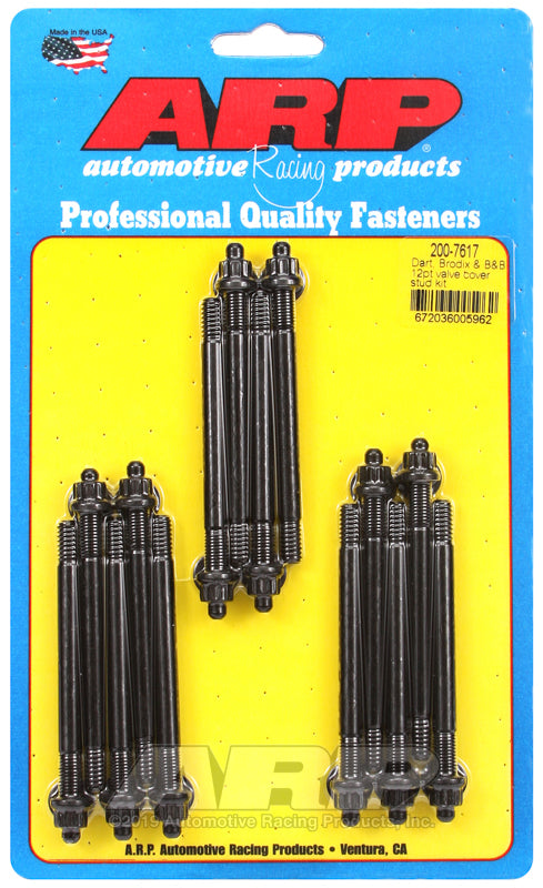 ARP Dart Brodix & B&B 12pt valve cover stud kit - 200-7617