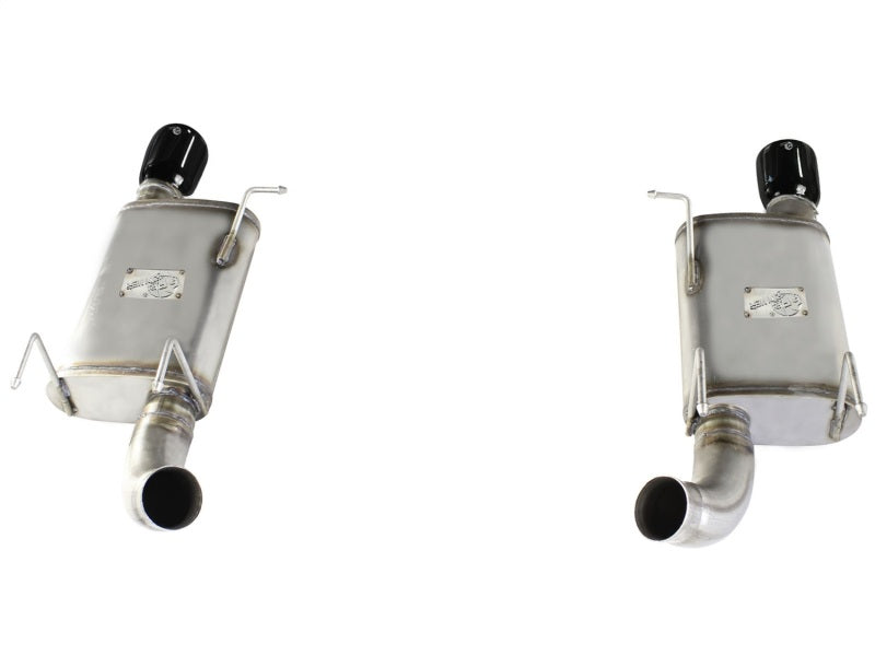 aFe MACHForce XP Exhaust 11-14 Ford Mustang GT V8-5.0L 3in. Stainless Steel Axle-Back w/Black Tips - 49-43052-B