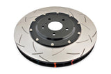 DBA 09-11 Nissan GTR R-35 Front Slotted 5000 Series 2 Piece Rotor Assembled w/ Black Hat - DBA52320BLKS