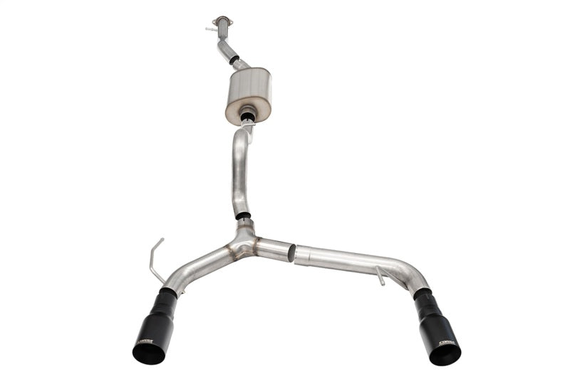 Corsa 21-25 Ford Bronco 2.3L 4-Door 2.75in Cat-Back Dual Rear Exhaust w/ 4in Straight-Cut Black Tips - 21206BPC