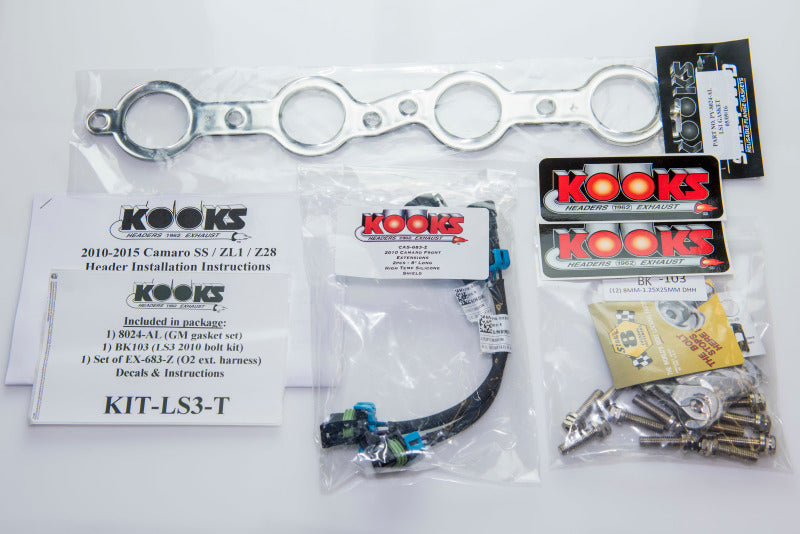 Kooks 10-14 Chevy Camaro LS3/L99/LSA 1 7/8in x 3in SS LT Headers Catted - 2250H420