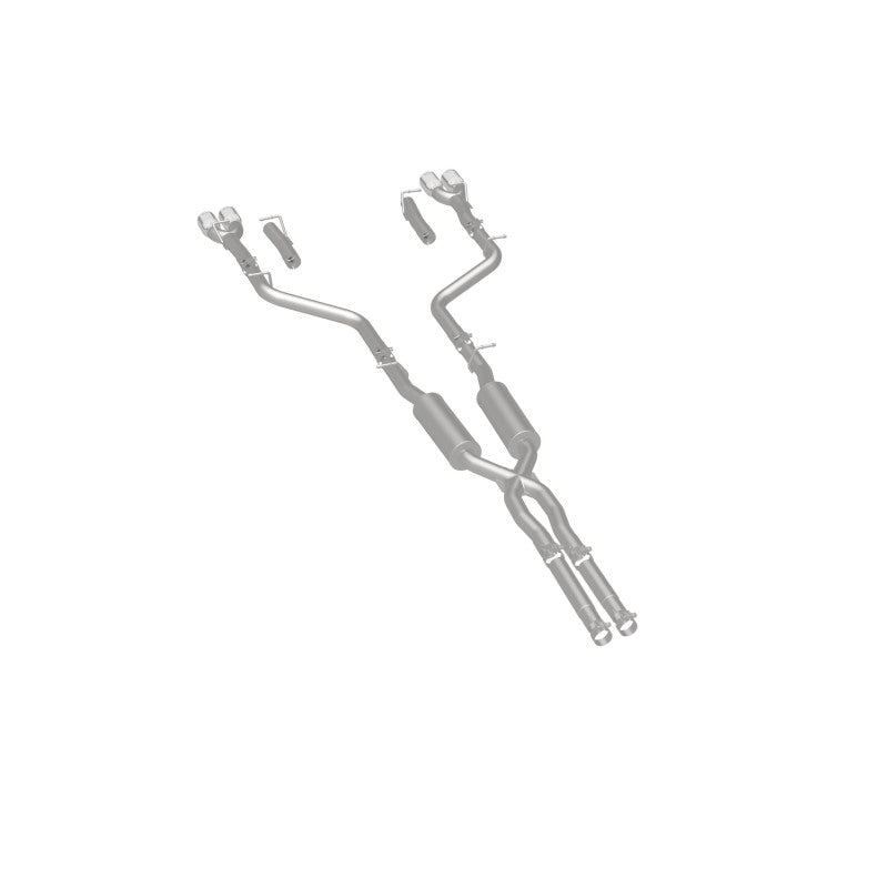 MagnaFlow Cat-Back, SS, 2.5in, Quad Split Rear 3.5in Tip 2015 Dodge Challenger 3.6L V6 - 19217