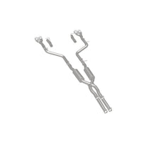 Load image into Gallery viewer, MagnaFlow Cat-Back, SS, 2.5in, Quad Split Rear 3.5in Tip 2015 Dodge Challenger 3.6L V6 - 19217