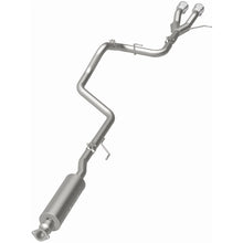 Load image into Gallery viewer, MagnaFlow 13 Hyundai Veloster 1.6L Turbo Dual Center Rear Exit Stainless Cat Back Perf Exhaust - 15215