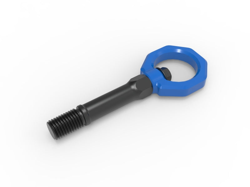 aFe CONTROL Front Tow Hook Nissan Z 23-25 V6-3.0LBlue - 450-712001-L