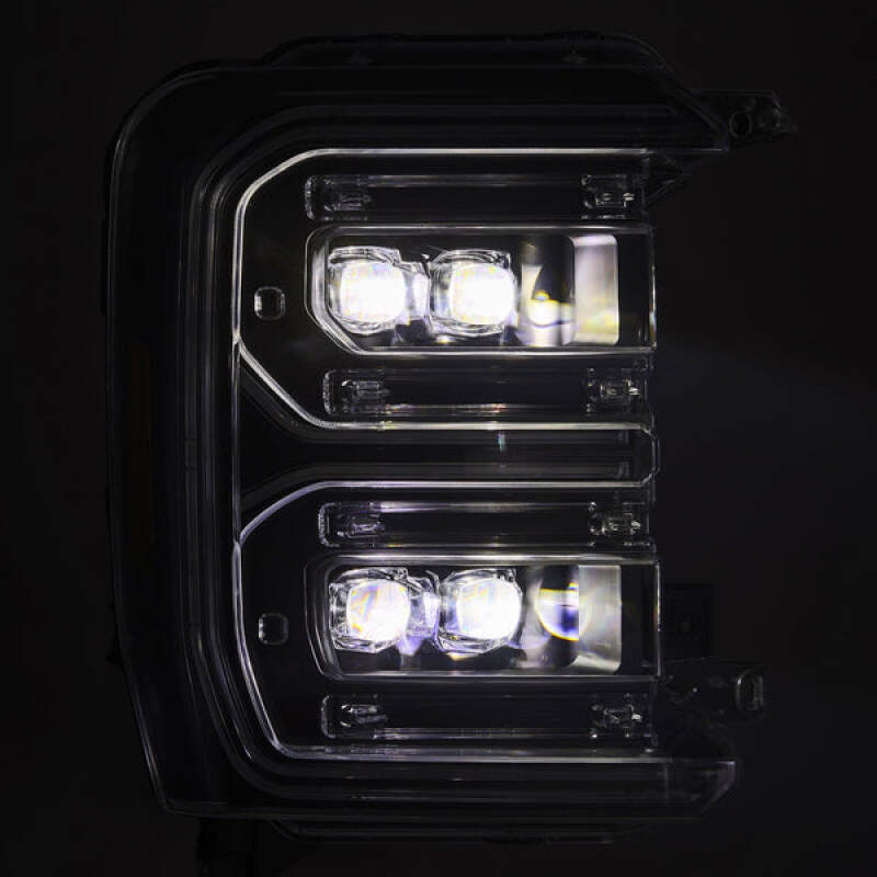 AlphaRex 23-26 Ford F-250 SD NOVA LED Proj Headlights Blk w/Activ Light/Seq Signal/Switchback - 880895