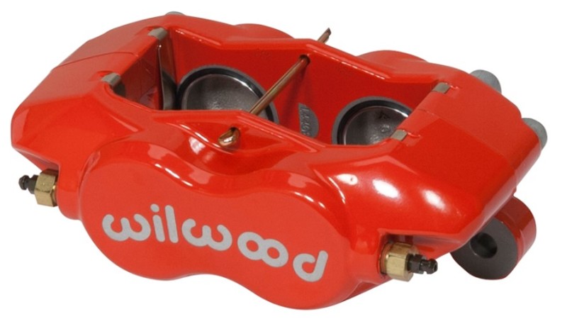 Wilwood Caliper-Forged Dynalite w/Dust Seal-Red 1.38in Pistons .81in Disc - 120-14446-RD