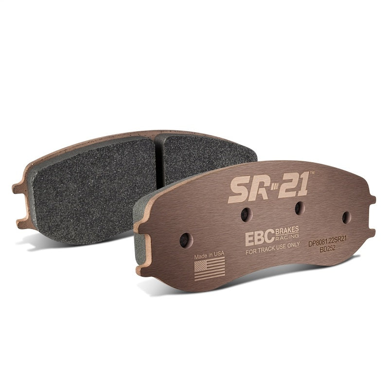 EBC Racing Porsche 718 Cayman GT4 Clubsport (PFC Brakes) SR-21 Sintered Race Front Brake Pads - DP8081.22SR21
