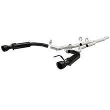 Load image into Gallery viewer, MagnaFlow Cat-Back 15-16 Ford Mustang 2.3L L4 Competition SS 3in Dual Split Rear 4.5in Black Tips - 19256