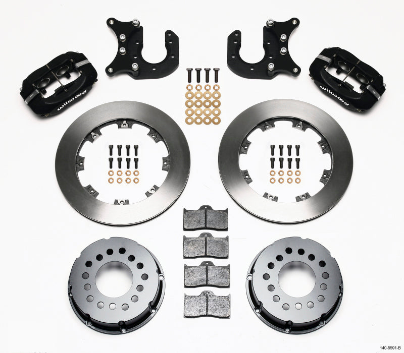 Wilwood Forged Dynalite P/S Rear Kit Mopar/Dana 2.36in Off w/Snap Ring Bearing - 140-5591-B