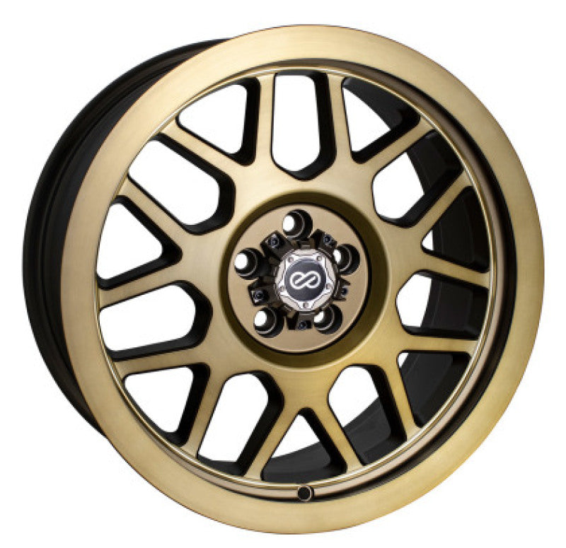 Enkei Matrix 17x8 5x100 30mm Offset 71.6mm Bore Brushed Gold Wheel - 526-780-8030BG