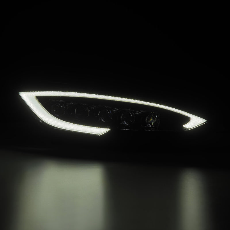 AlphaRex 12-21 Tesla Model S NOVA LED Proj Headlights Alpha-Black w/Actv Light & Seq.Sig / SB DRL - 880878