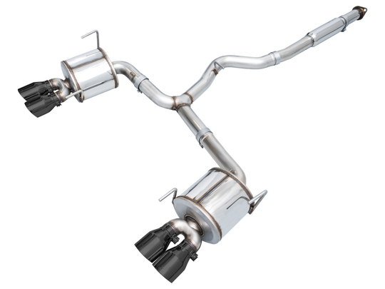AWE Tuning 2022+ VB Subaru WRX Touring Edition Exhaust - Diamond Black Tips - 3015-43979