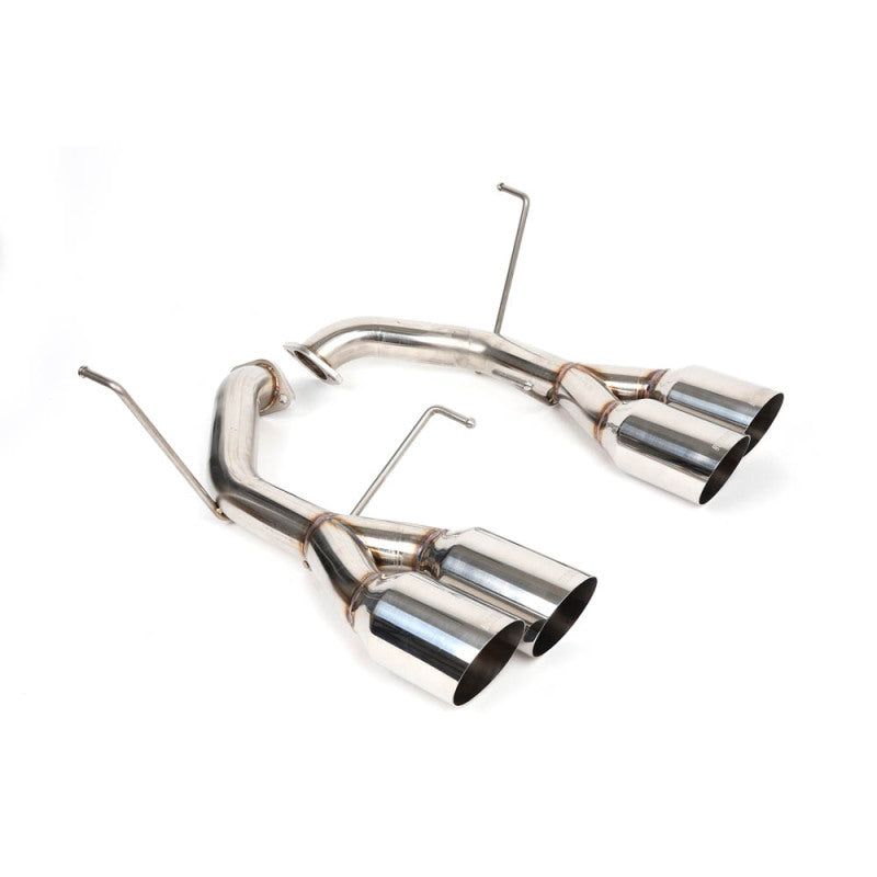 BLOX Racing 2022+ WRX Muffler Delete / Axle Back Single Wall 4in - Polished Tips - BXEX-51106