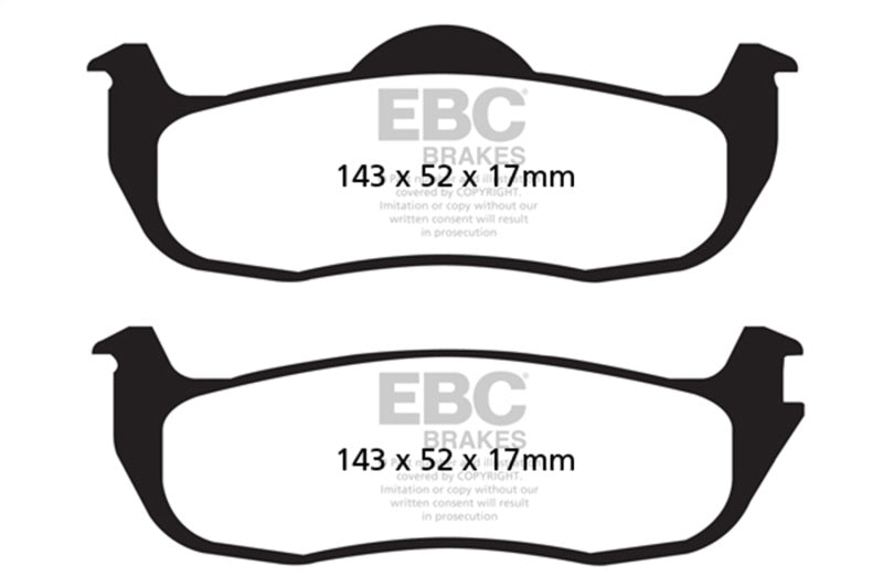 EBC 05-06 Infiniti QX56 5.6 (Bosch) Extra Duty Rear Brake Pads - ED91707