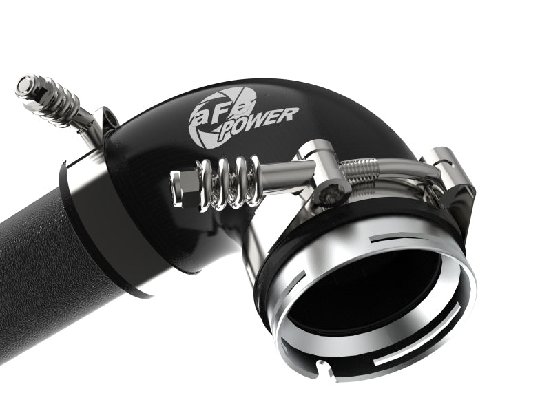 aFe 17-22 BMW 540i (G30/G31/G38) B58 L6 3.0L (t) BladeRunner 3in Aluminum Hot Charge Pipe - Black - 46-20548-B