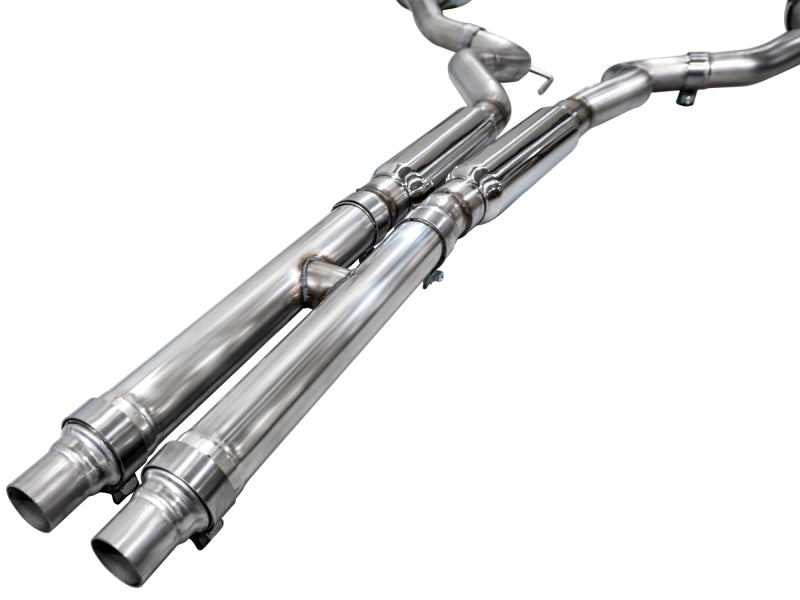 AWE 2024 Ford Mustang GT Fastback S650 RWD Track Edition Cat-Back Exhaust w/ Dual Diamond Black Tips - 3020-33650