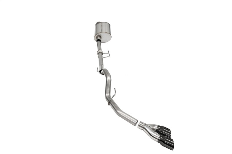 Corsa 2021-2025 Ford F-150 Regular Cab/ 8in Bed 3.5L V6 Sport Cat-Back Single Side Exit-Black PVD - 21163BLK