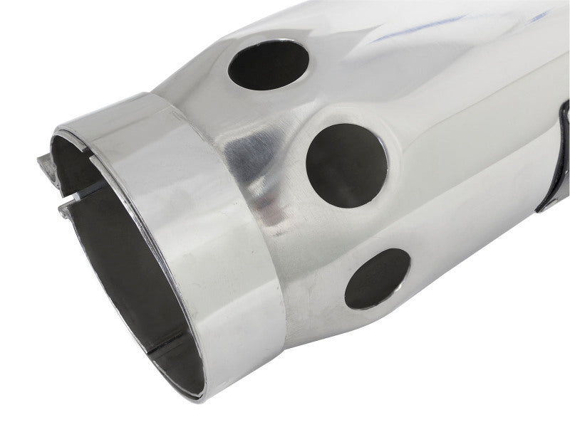 aFe Power Intercooled Tip Stainless Steel - Polished 4in In x 5in Out x 12in L Bolt-On - 49T40501-P121