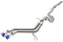Load image into Gallery viewer, aFe Takeda 2-1/2in to 3in SS-304 Cat-Back Exhaust w/ Blue Flame Tips 13-17 Hyundai Veloster L4-1.6L - 49-37018-L