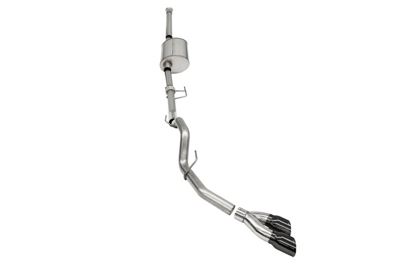 Corsa 2021-2025 Ford F-150 SuperCrew/6.5in Bed 3.5L V6 Sport Cat-Back Single Side Exit- - 21169BLK