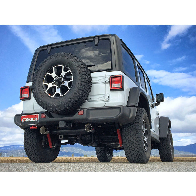 Flowmaster 18-25 Jeep Wrangler JL 2.0T/3.6L Force II Axle-Back Exhaust System - 817841