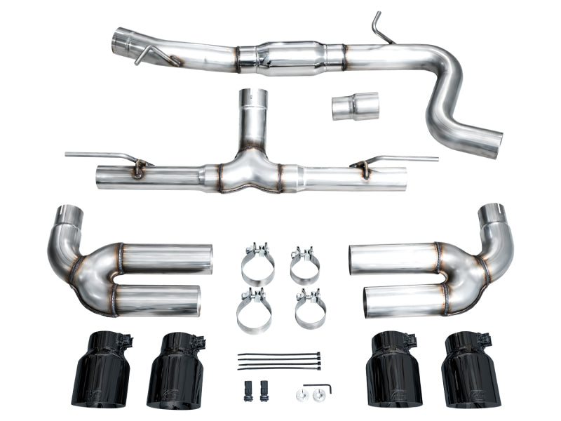 AWE Tuning 22-24 Audi 8Y S3 Track Edition Exhaust - Diamond Black Tips - 3020-43897