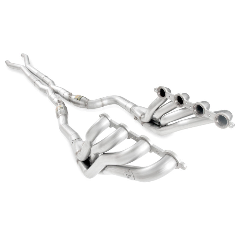 Stainless Works 2009-15 Cadillac CTS-V Headers 2in Primaries High-Flow Cats 3in Leads X-Pipe Factory - CTSV9HCAT